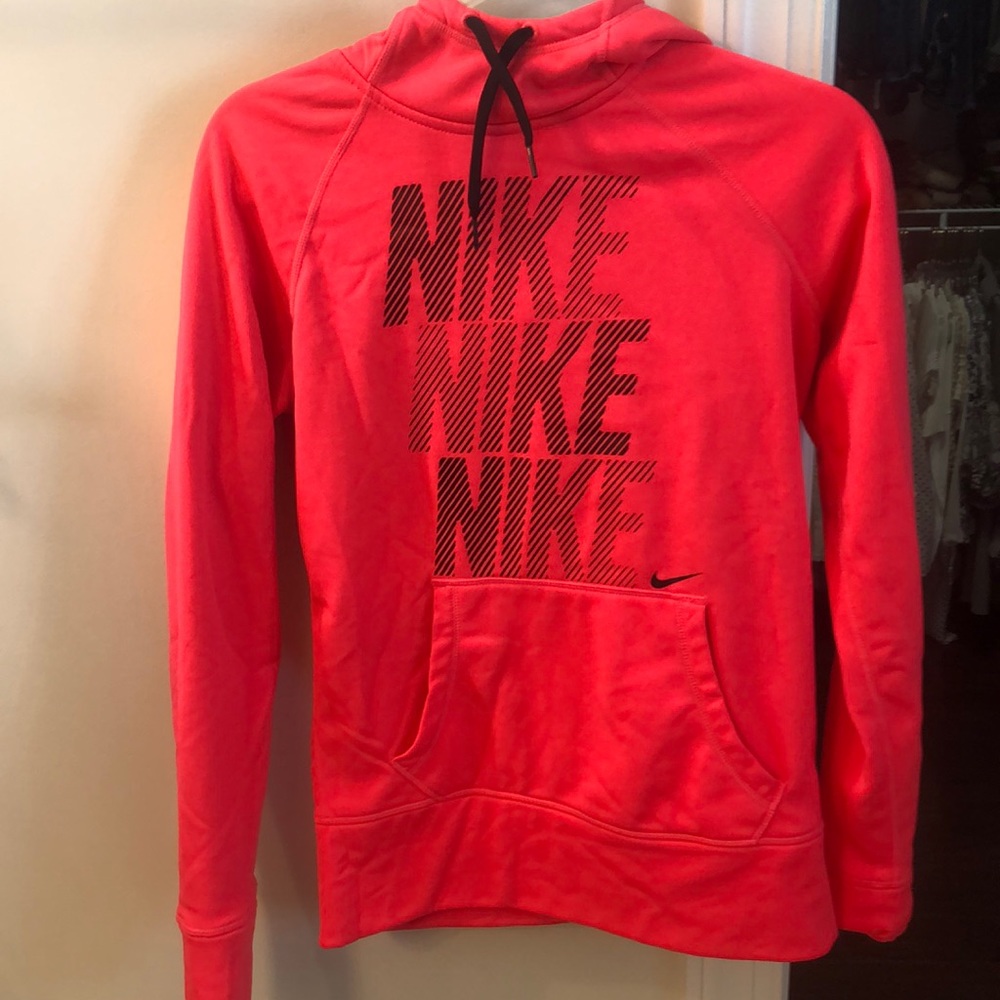 Pink Nike therma- fit hoodie